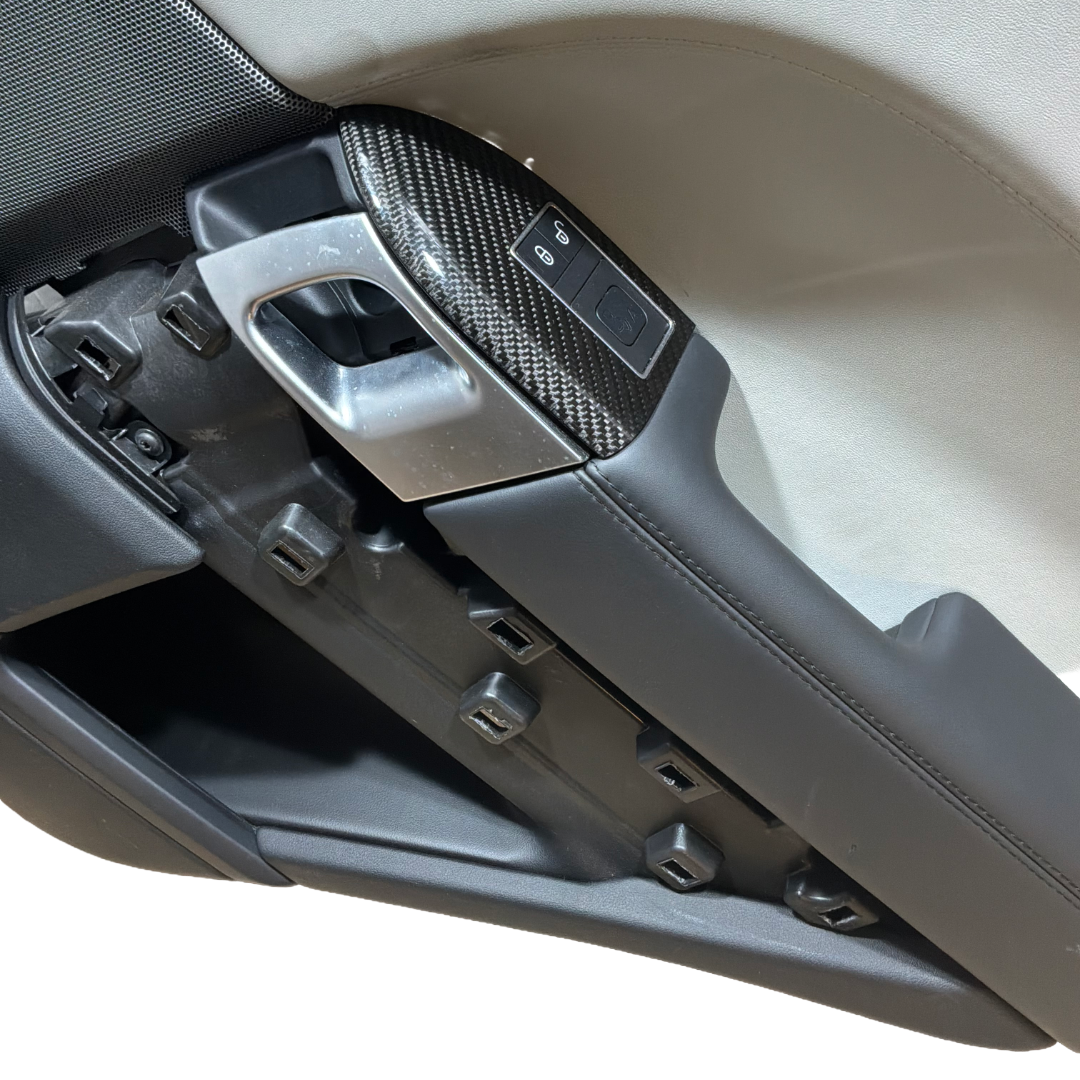 RANGE ROVER SPORT L494 4X DOOR CARDS CIRRUS GREY / CARBON FIBRE
