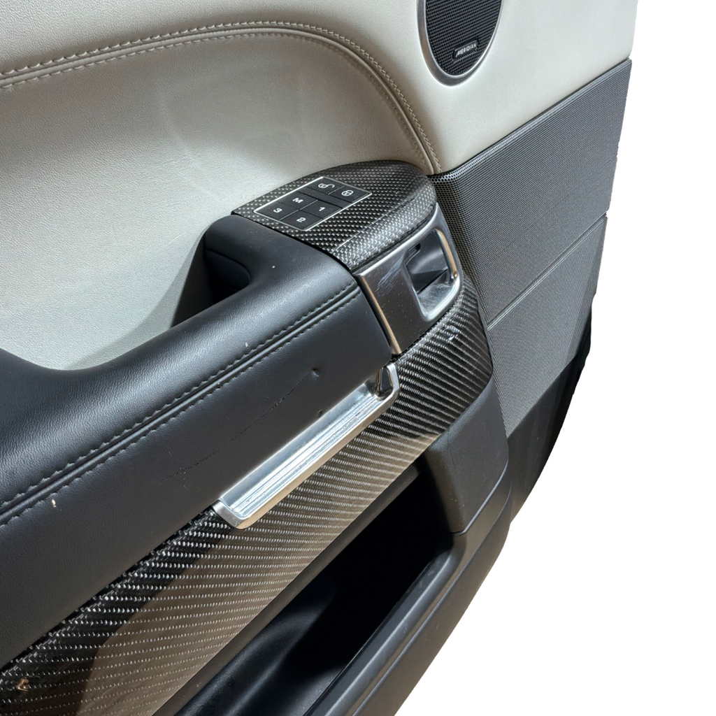 RANGE ROVER SPORT L494 4X DOOR CARDS CIRRUS GREY / CARBON FIBRE