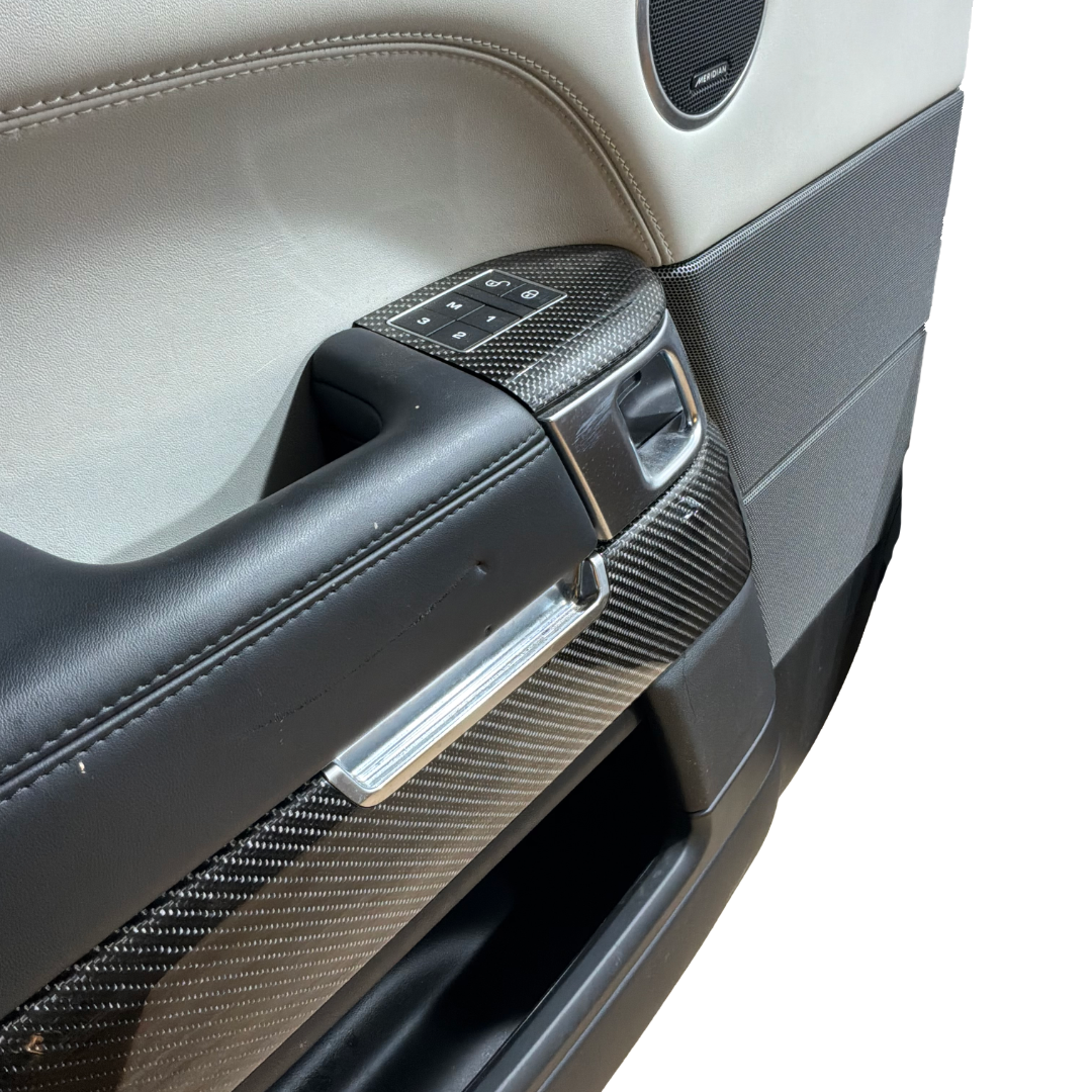 RANGE ROVER SPORT L494 4X DOOR CARDS CIRRUS GREY / CARBON FIBRE
