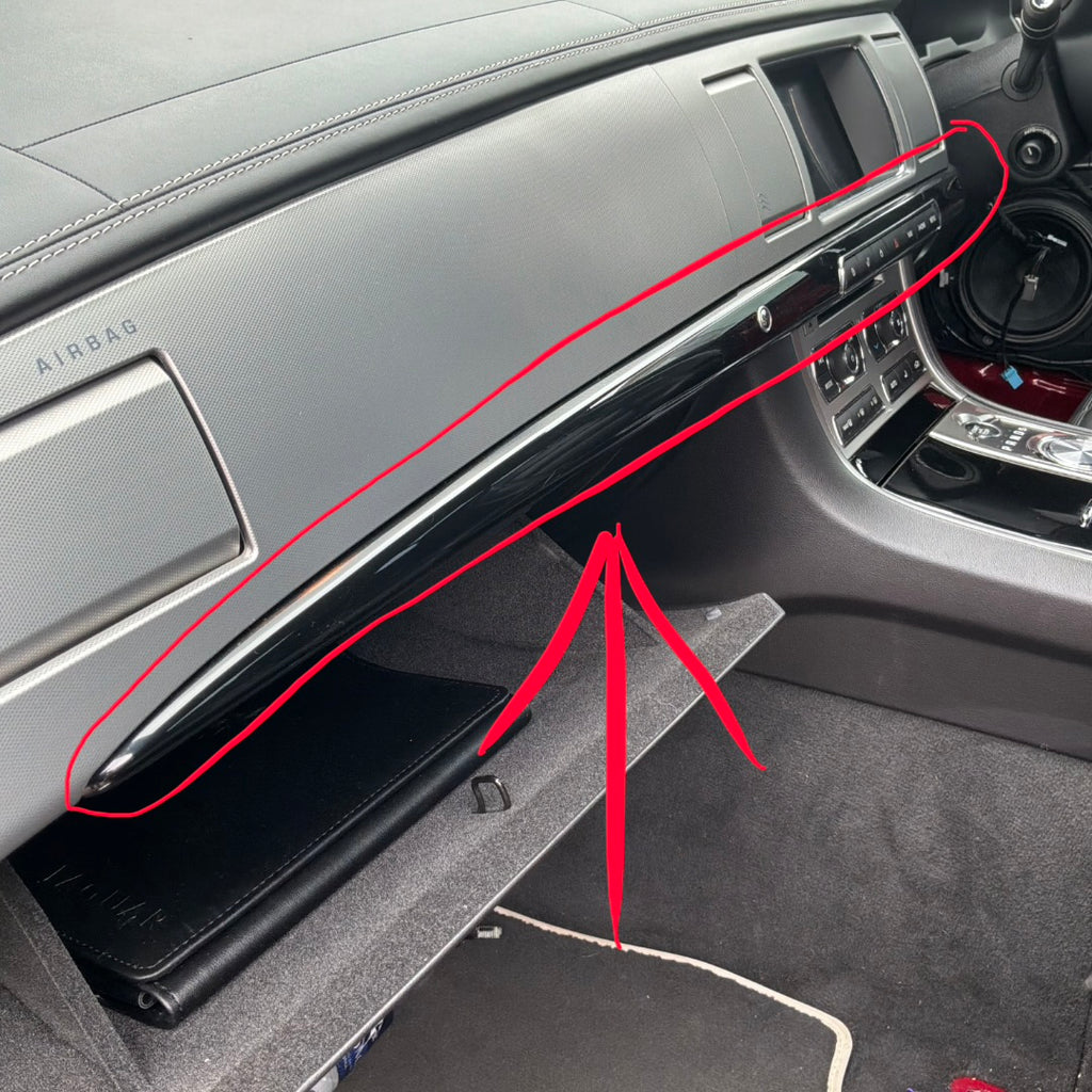 JAGUAR XF X250 2008-2015 PIANO BLACK INTERIOR TRIM SET