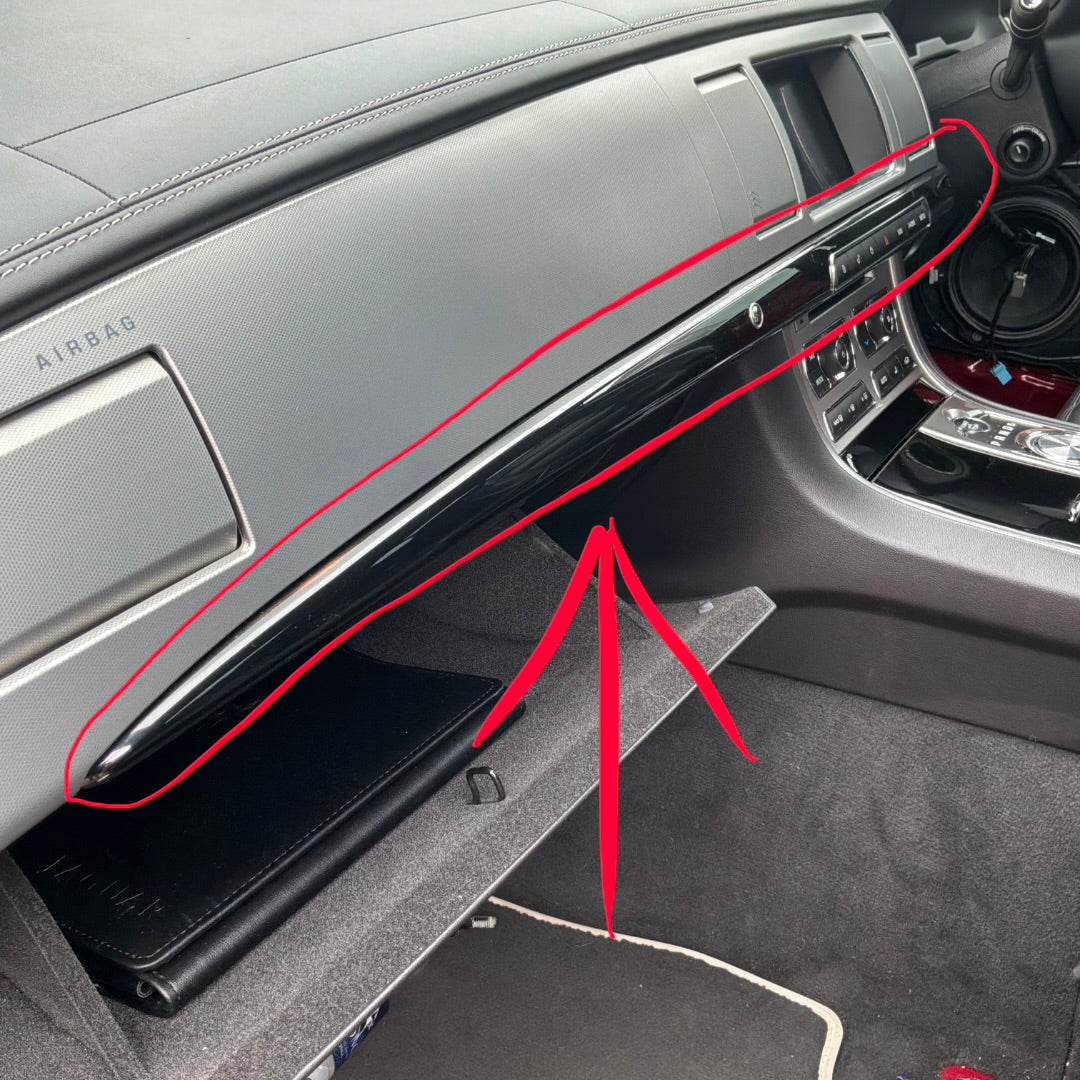 JAGUAR XF X250 2008-2015 PIANO BLACK INTERIOR TRIM SET