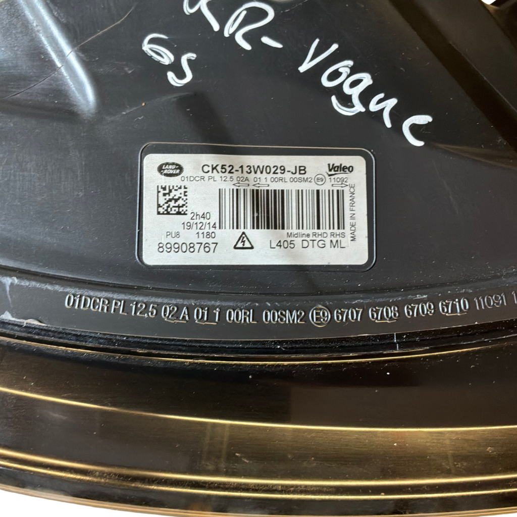 RANGE ROVER VOUGE 2013> BI-XENON O/S/F HEADLAMP ASSY (CK5213W029JB)