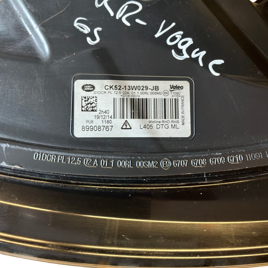 RANGE ROVER VOUGE 2013> BI-XENON O/S/F HEADLAMP ASSY (CK5213W029JB)