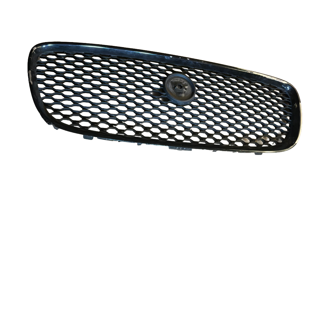 JAGUAR X260 GLOSS BLACK RADIATOR GRILLE DAMAGED (GX6M018K28C)