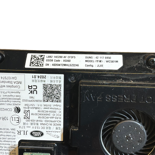 JAGUAR / LAND ROVER WIRELESS CHARGE UNIT (L8B214E288AF)