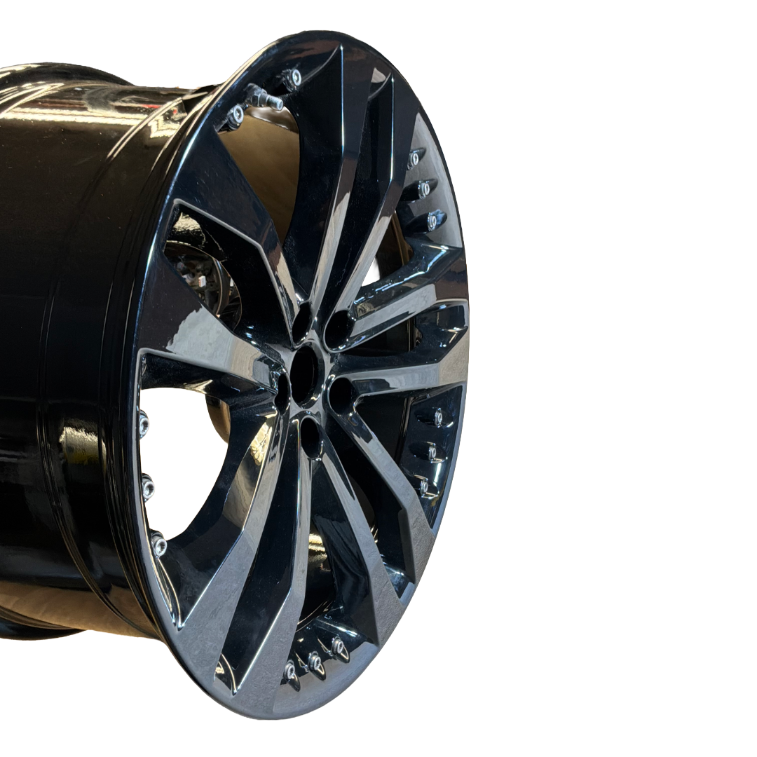 JAGUAR F-TYPE (X152) 2014> 20" TORNADO REAR ALLOY WHEEL REFURBISHED GLOSS BLACK (EX5M1007BA)