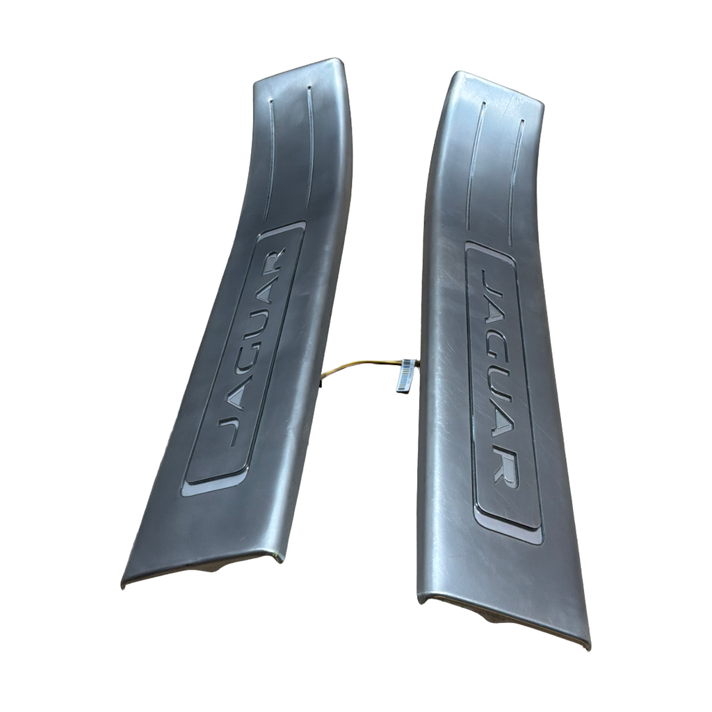 JAGUAR XJ (X351) LWB ILLUMINATED REAR TREAD PLATES GENUINE OEM