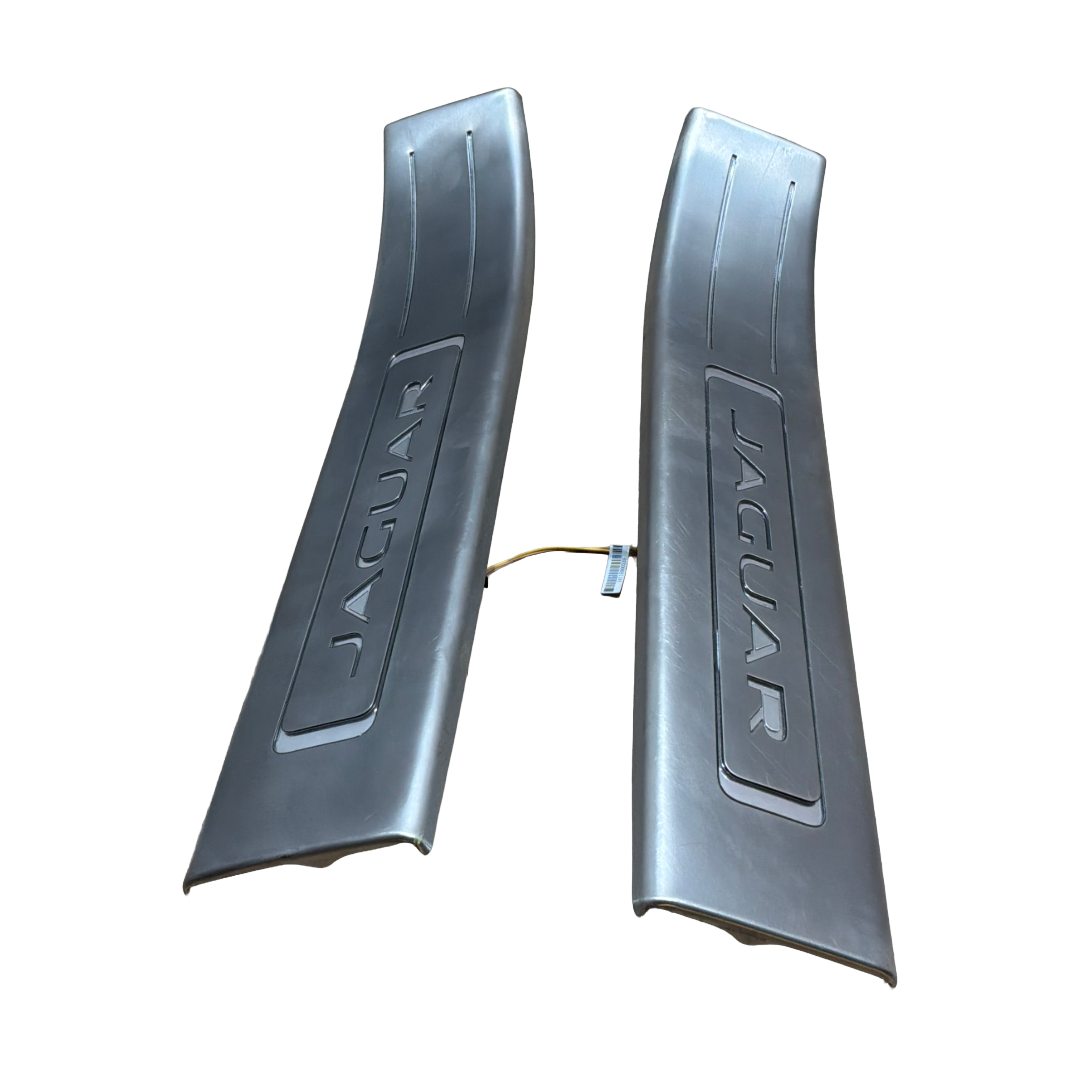 JAGUAR XJ (X351) LWB ILLUMINATED REAR TREAD PLATES GENUINE OEM