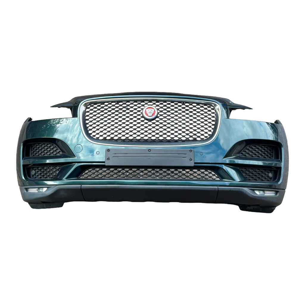JAGUAR F-PACE 2016> (X761) FRONT BUMPER COVER COMPLETE (HGY BRITISH RACING GREEN) (HK8317B971BC8LML)
