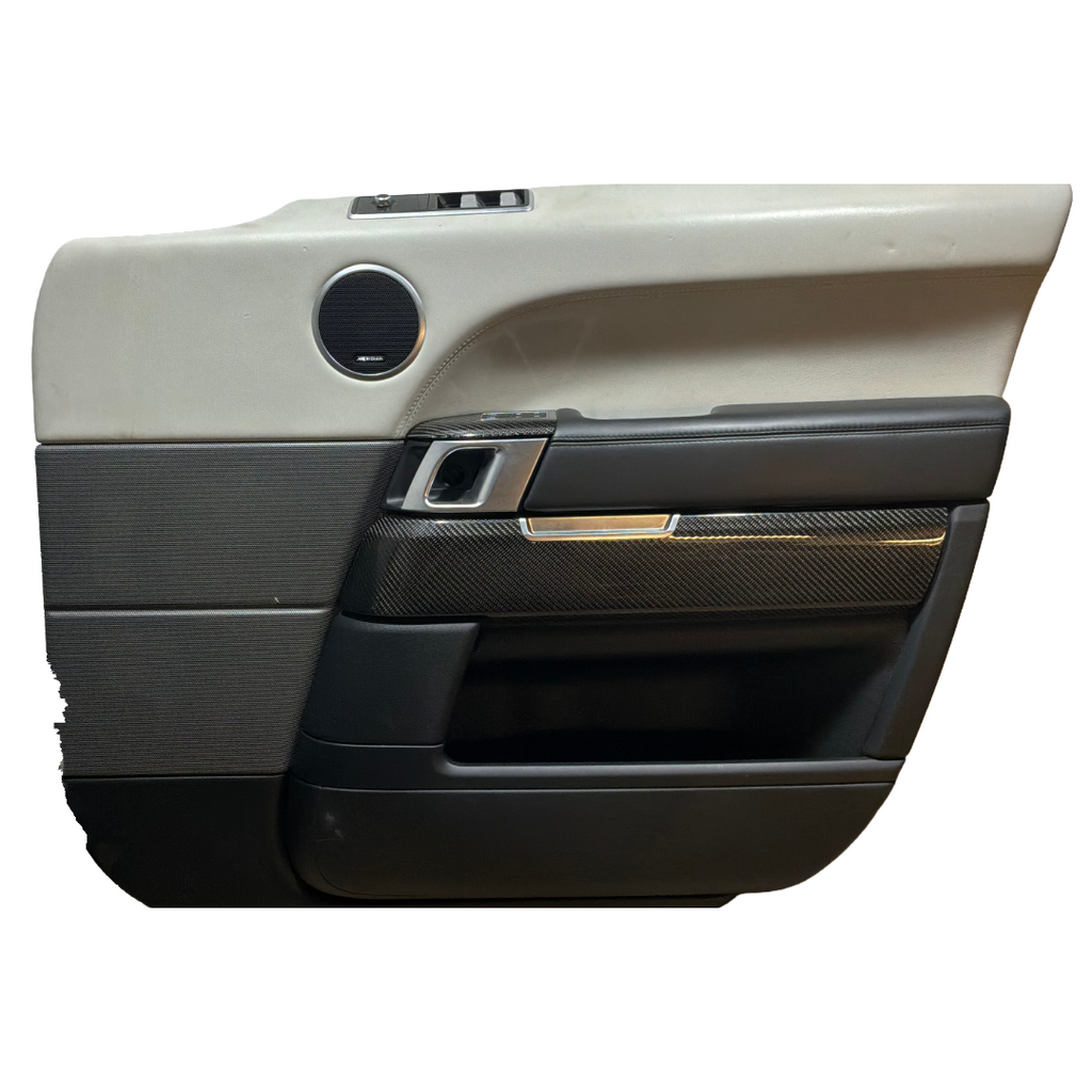 RANGE ROVER SPORT L494 4X DOOR CARDS CIRRUS GREY / CARBON FIBRE