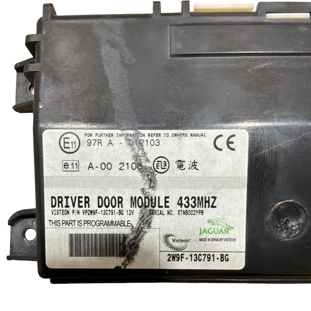 JAGUAR XJ X350 DRIVERS DOOR MODULE (2W9F13C791BG)