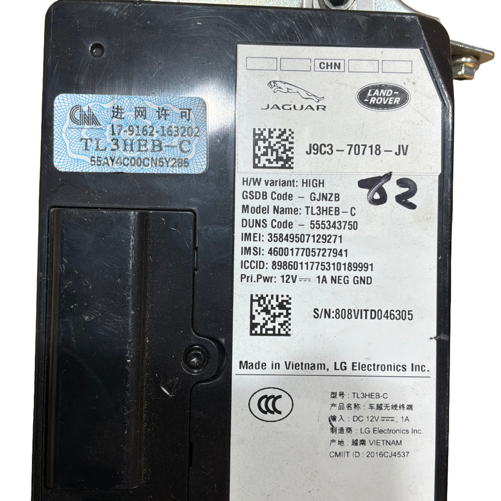 LAND ROVER TELEMATICS CONTROL MODULE (J9C370718JV)