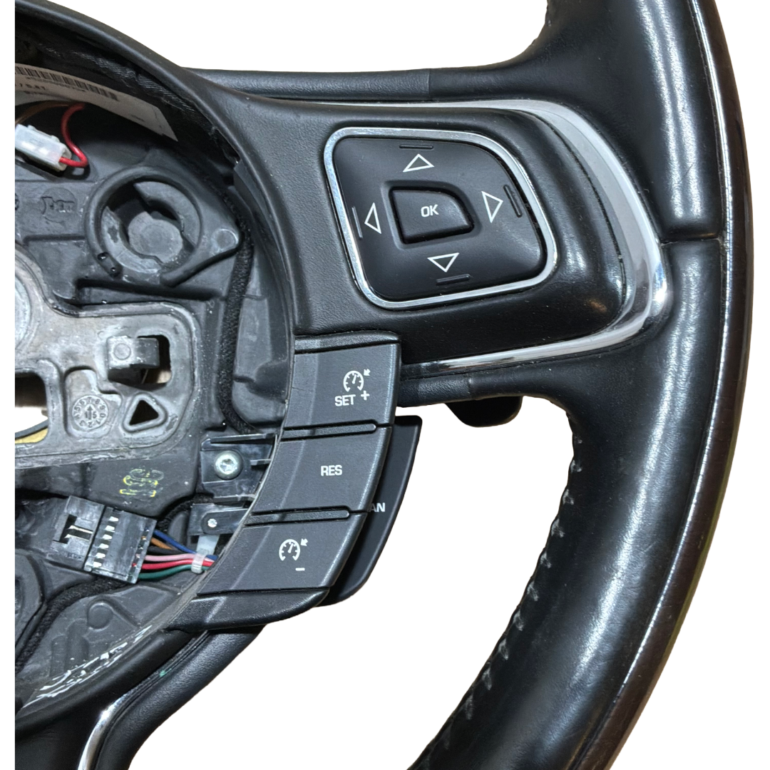JAGAUR XJ (X351) HEATED STEERING WHEEL (BLACK WITH WOOD TRIM)