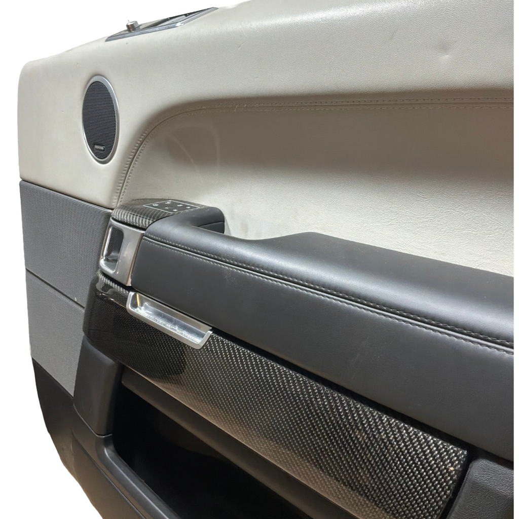 RANGE ROVER SPORT L494 4X DOOR CARDS CIRRUS GREY / CARBON FIBRE