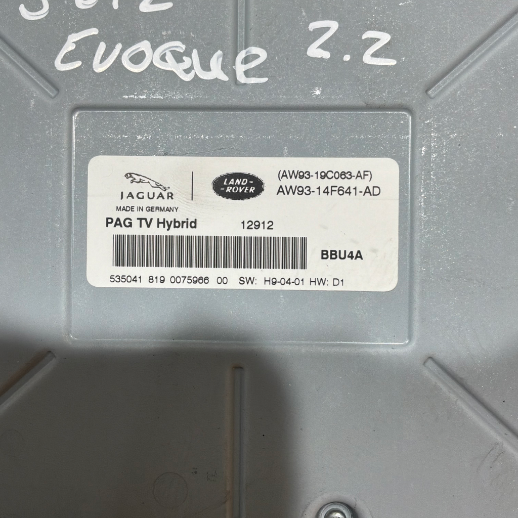 JAGUAR / LAND ROVER FAMILY ENTERTAINMENT MODULE (AW9314F641AD)