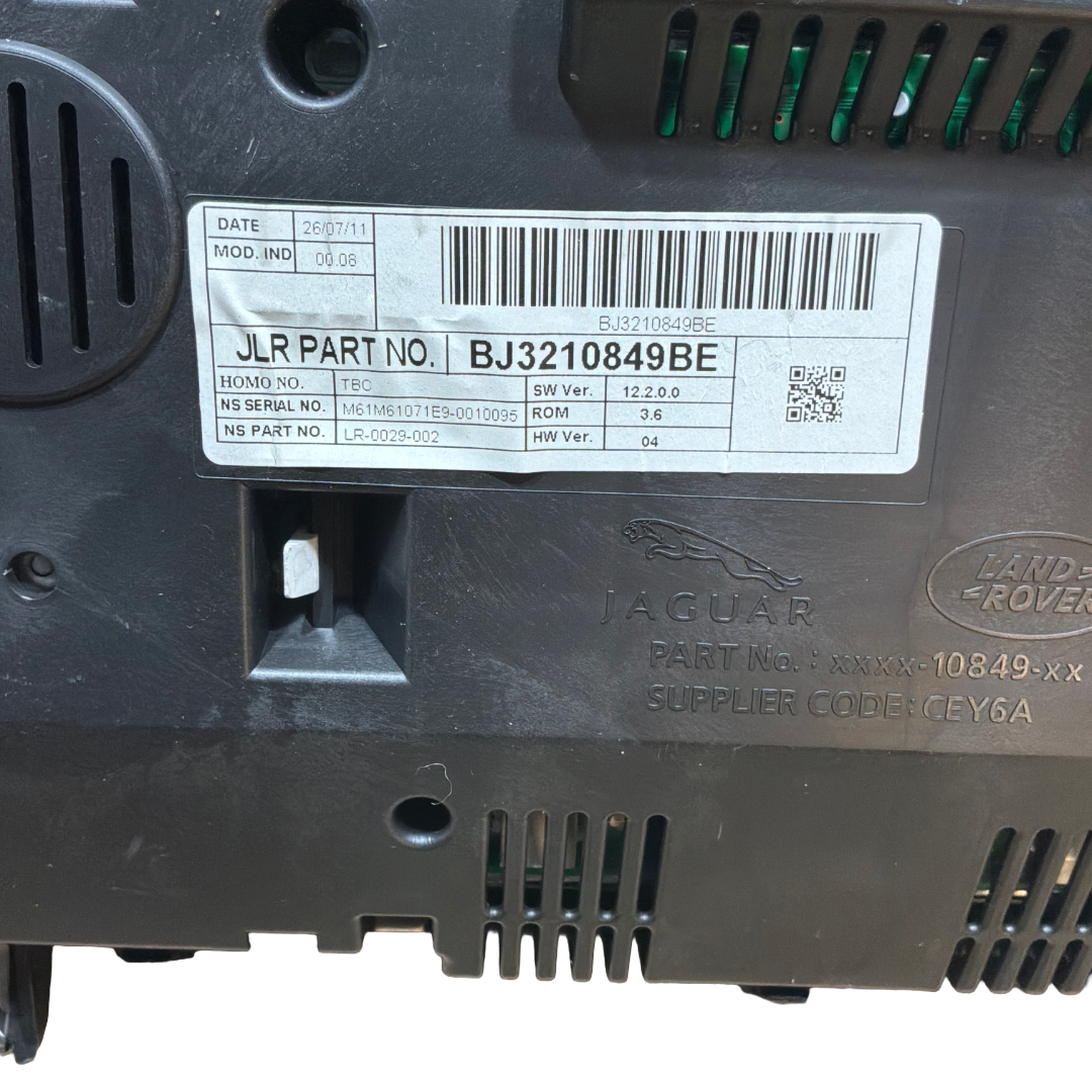 LAND ROVER EVOQUE L538 SPEEDOMETER INSTRUMENT CLUSTER (BJ3210849BE)