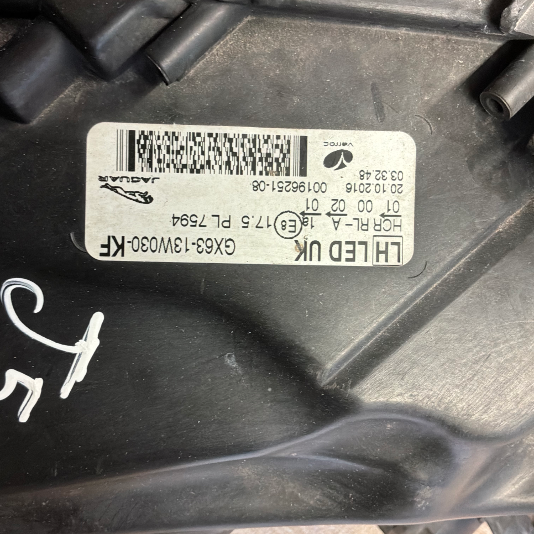 JAGUAR XF / F-PACE N/S/F ADAPTIVE LED HEADLAMP ASSY (GX6313W030KE)