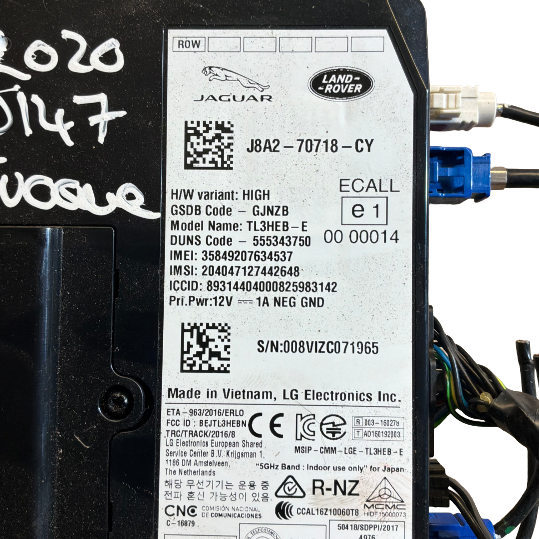 JAGUAR GENUINE OEM TELEMATICS MODULE (J8A270718CV)