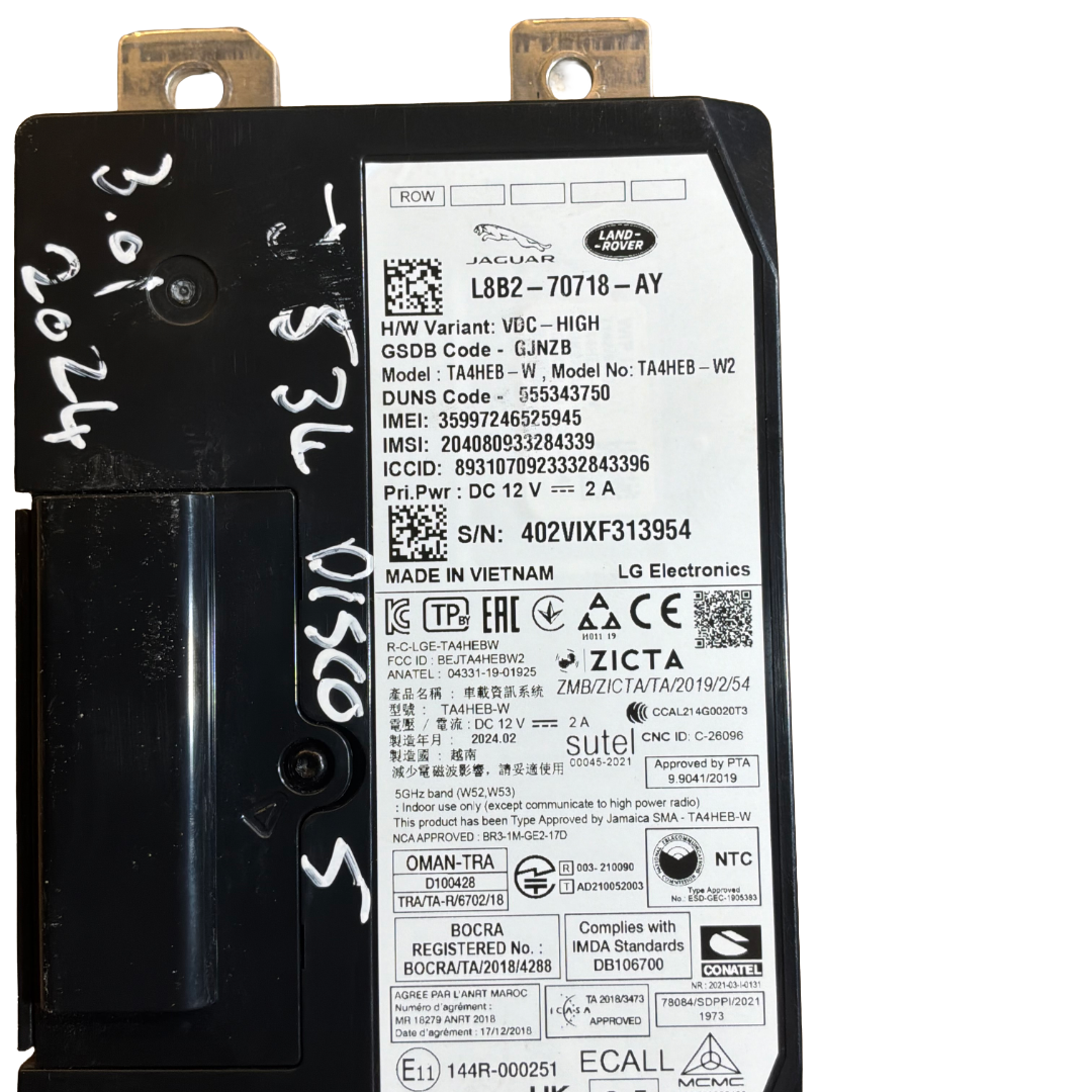 JAGUAR / LANDROVER TELEMATICS MODULE (L8B270718AAD)