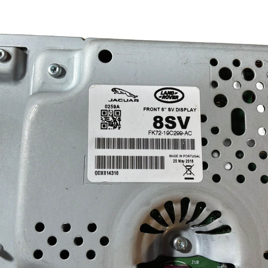 JAGUAR / LAND ROVER GENUINE OEM 8" TOUCH SCREEN DISPLAY UNIT (FK7219C299AC)