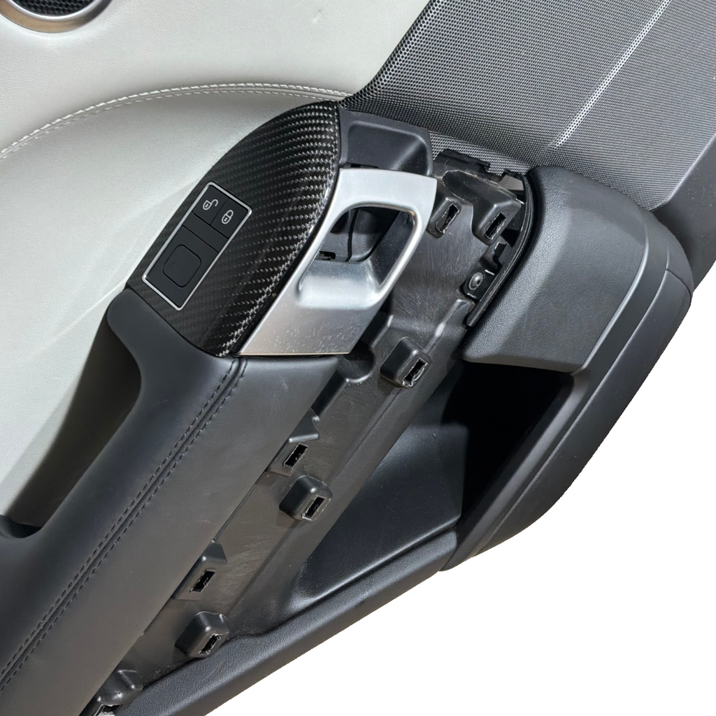 RANGE ROVER SPORT L494 4X DOOR CARDS CIRRUS GREY / CARBON FIBRE