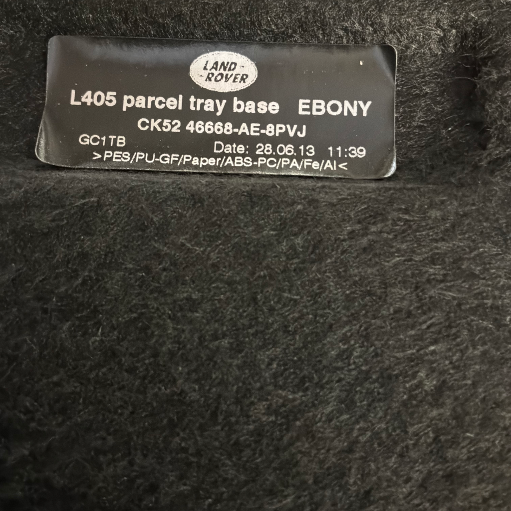 RANGE ROVER VOGUE 2013> EBONY PARCEL SHELF (CK5246668AE8PVJ)