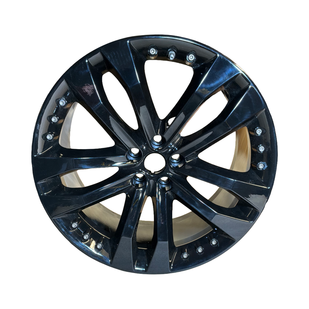 JAGUAR F-TYPE (X152) 2014> 20" TORNADO REAR ALLOY WHEEL REFURBISHED GLOSS BLACK (EX5M1007BA)