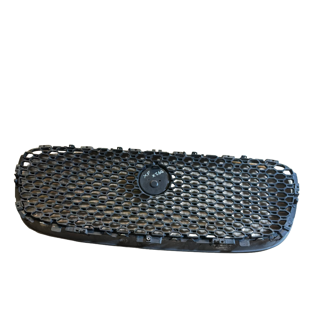 JAGUAR X260 GLOSS BLACK RADIATOR GRILLE DAMAGED (GX6M018K28C)