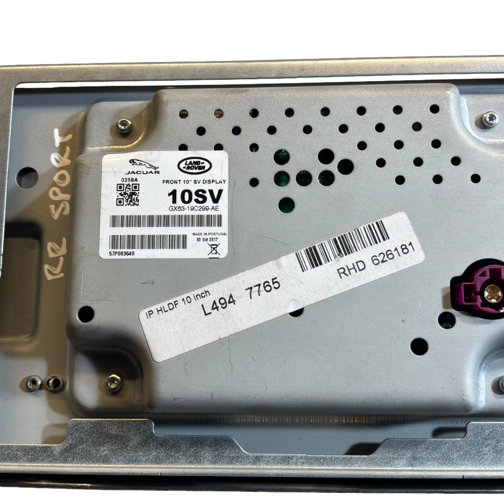 JAGUAR / LANDROVER 10" TOUCH DISPLAY SCREEN (GX6319C299AE)