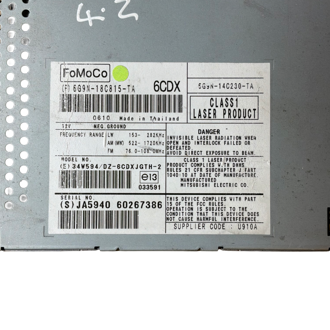 JAGUAR XK 2006-2014 INFORMATION & ENTERTAINMENT MODULE (6G9C18C815TA)