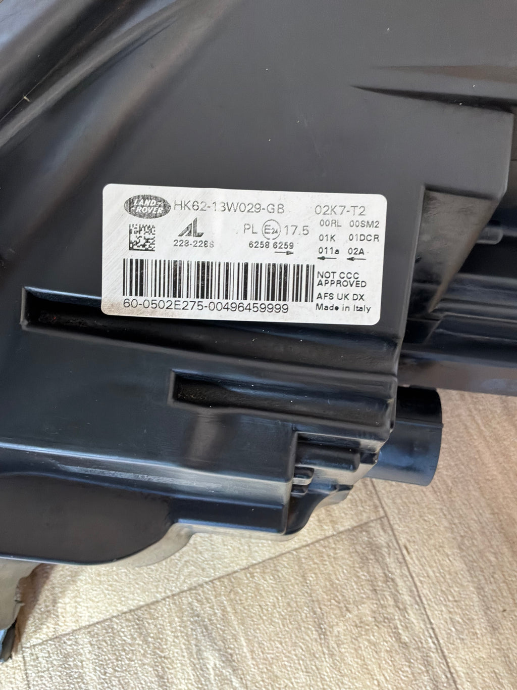 RANGE ROVER SPORT 2014> O/S/F BI-XENON HEADLAMP ASSY (HK6213W029GB)