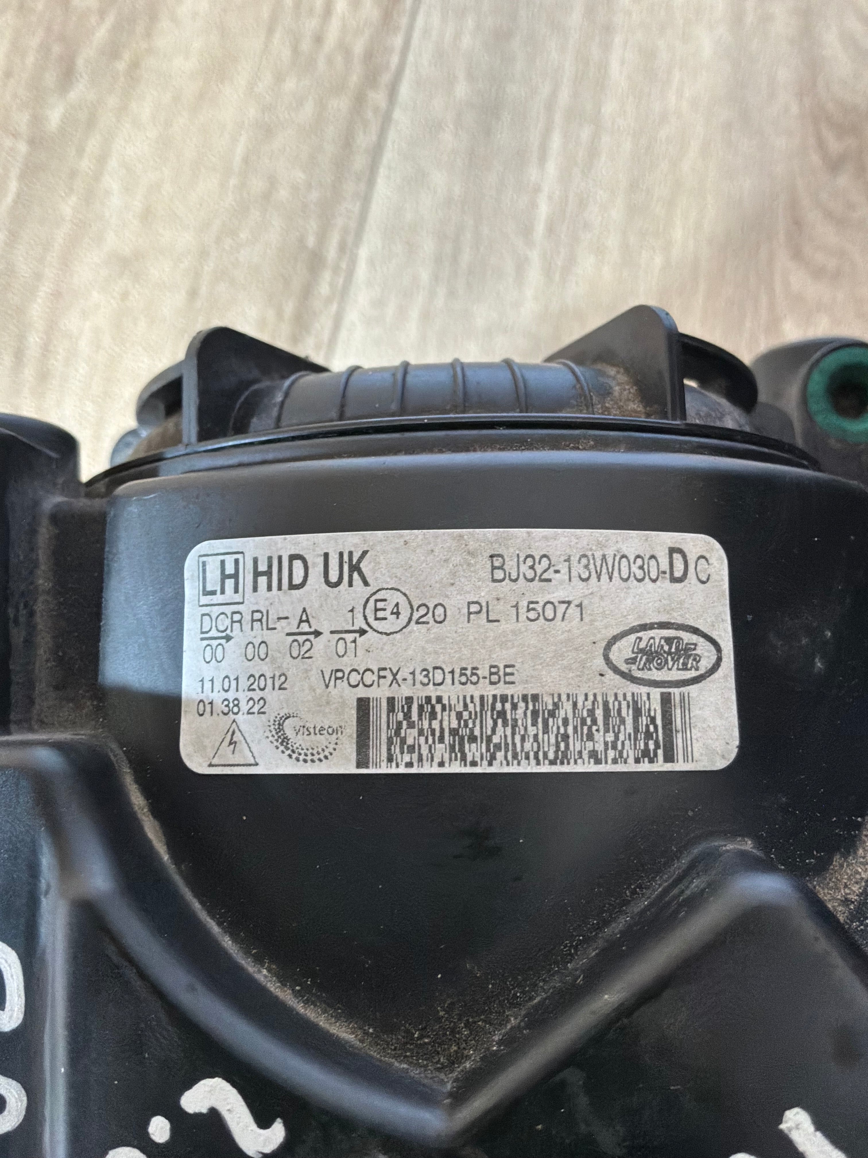 RANGE ROVER EVOQUE  2012> BI-XENON N/S/F HEADLAMP ASSY
