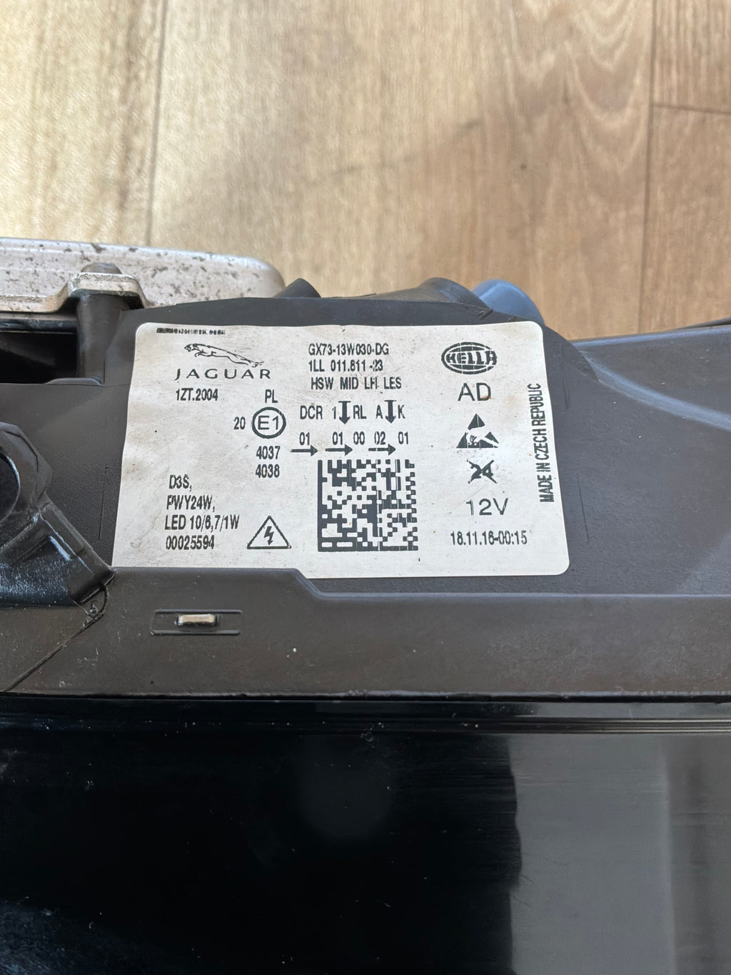 JAGUAR XE 2015> BI-XENON N/S/F HEADLAMP ASSY