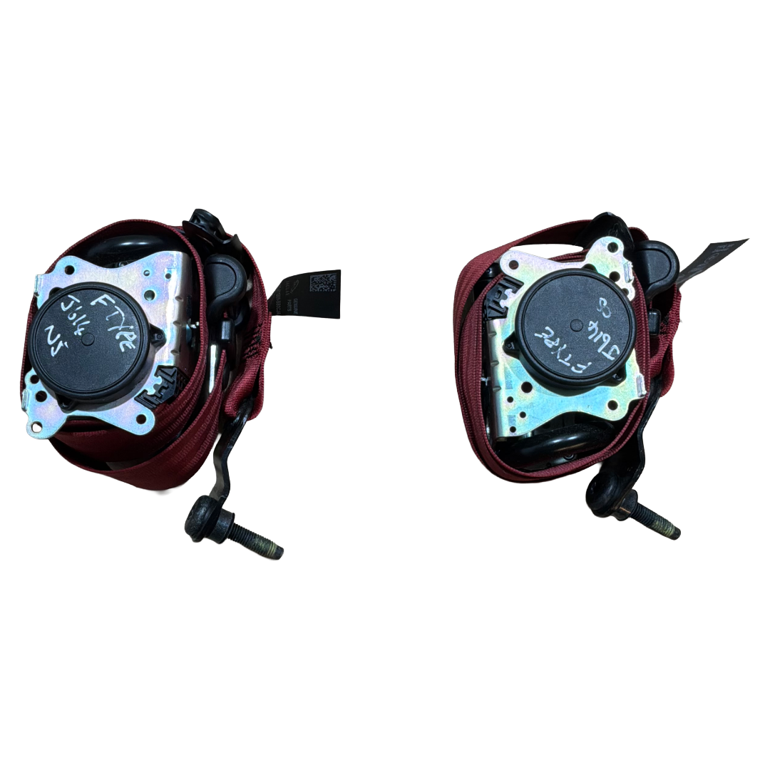 JAGUAR F-TYPE X152 PIMENTO RED SEATBELTS (AMJX53611B08BB0CJA / AMJX53611B09BB0CJA)