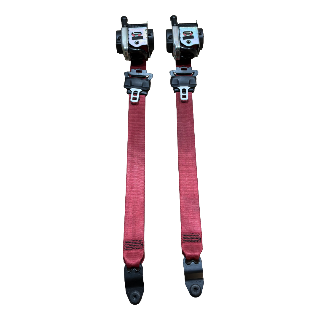 JAGUAR F-TYPE X152 PIMENTO RED SEATBELTS (AMJX53611B08BB0CJA / AMJX53611B09BB0CJA)