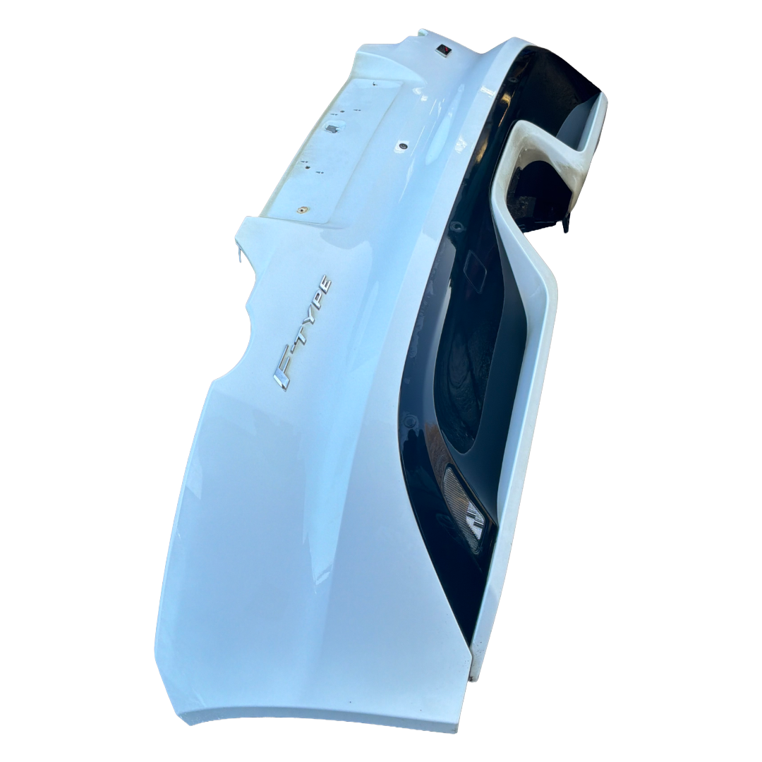 JAGUAR F-TYPE X152 'CHEQURED FLAG' FUJI WHITE REAR BUMPER (JX5317K835AC8LML)