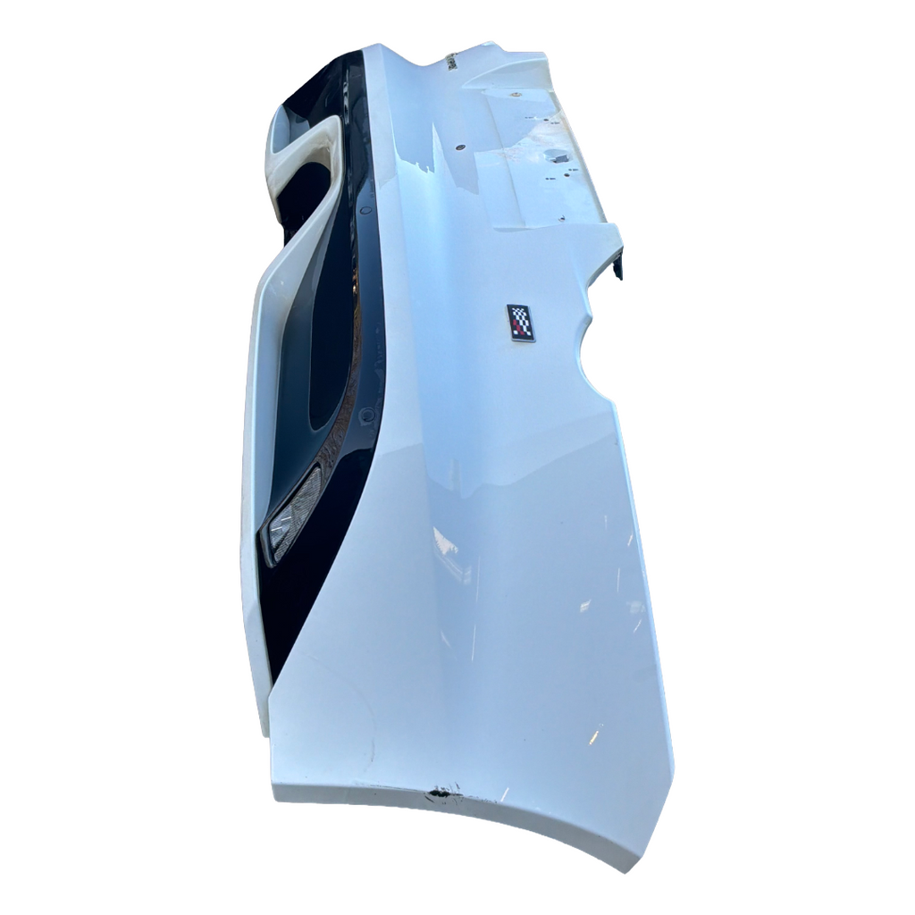 JAGUAR F-TYPE X152 'CHEQURED FLAG' FUJI WHITE REAR BUMPER (JX5317K835AC8LML)